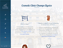 Tablet Screenshot of esthetic-clinic-paris.com